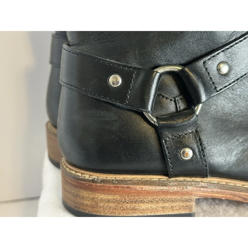 Vintage Foundry Co Men's Wyatt Chelsea Harness Black Boots Sz US 10 EU 43 VF1193